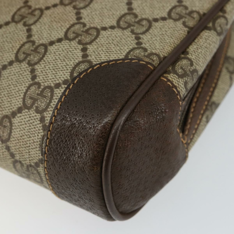 【日本直送】GUCCI GG Supreme 手拿包 PVC 米色 金色 014 89 0094 Auth am9221-6