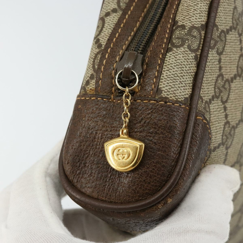 【日本直送】GUCCI GG Supreme 手拿包 PVC 米色 金色 014 89 0094 Auth am9221-8