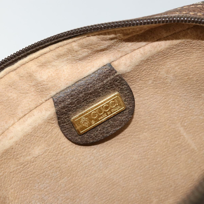 【日本直送】GUCCI GG Supreme 手拿包 PVC 米色 金色 014 89 0094 Auth am9221-9