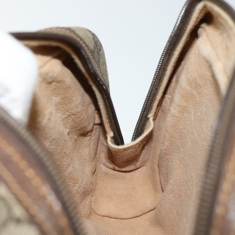 【日本直送】GUCCI GG Supreme 手拿包 PVC 米色 金色 014 89 0094 Auth am9221-17