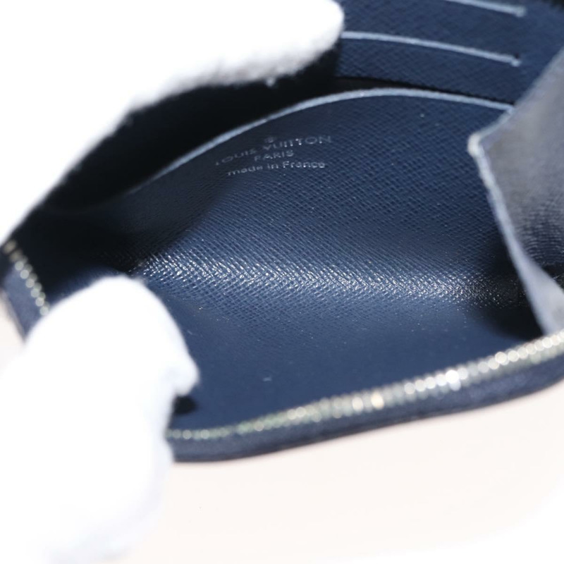【日本直送】路易威登 Epi Porte Monnaie 近乎完好零錢包 Andigo 藍色 LV 正品 am9281-9