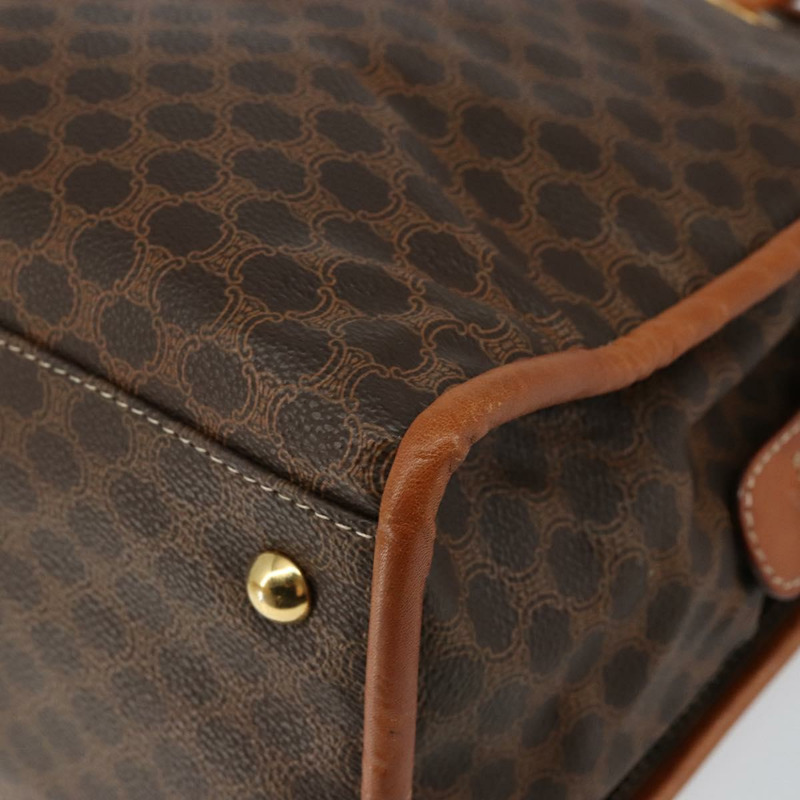 【日本直送】CELINE Macadam帆布手提包 PVC棕色金色 正品 146433-8