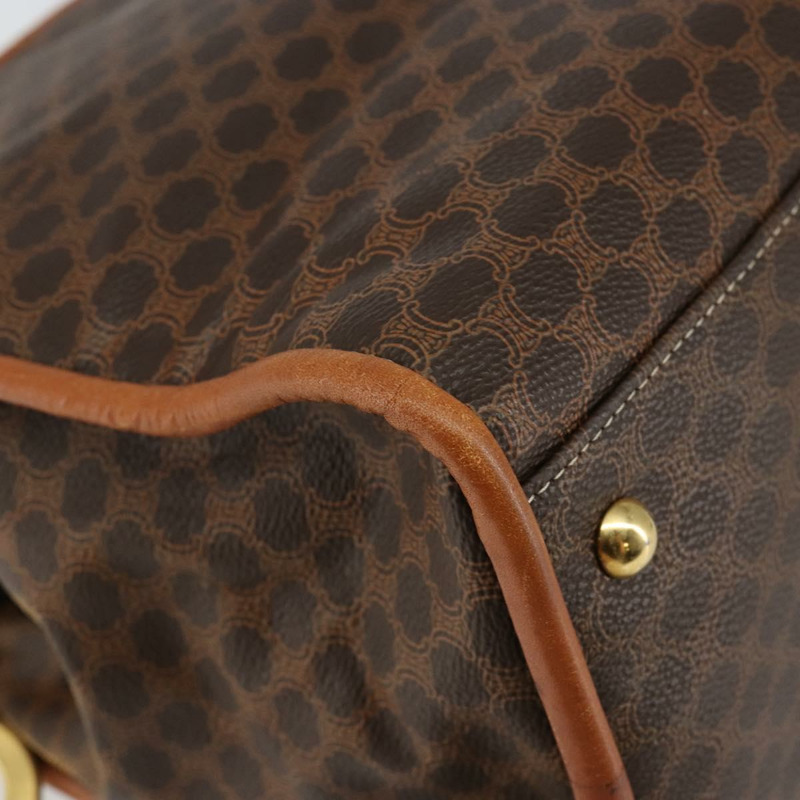 【日本直送】CELINE Macadam帆布手提包 PVC棕色金色 正品 146433-13
