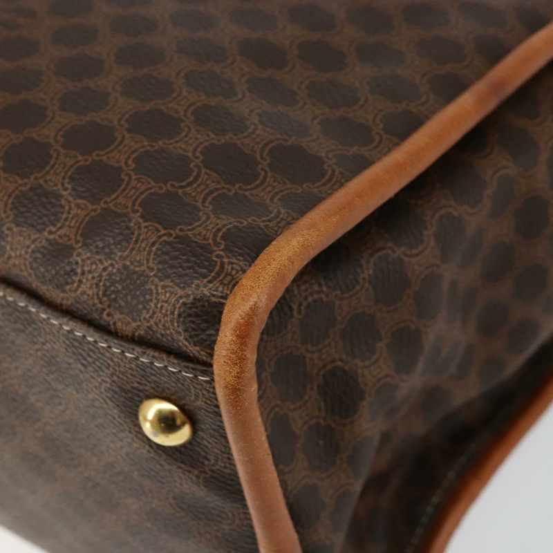 【日本直送】CELINE Macadam帆布手提包 PVC棕色金色 正品 146433-14