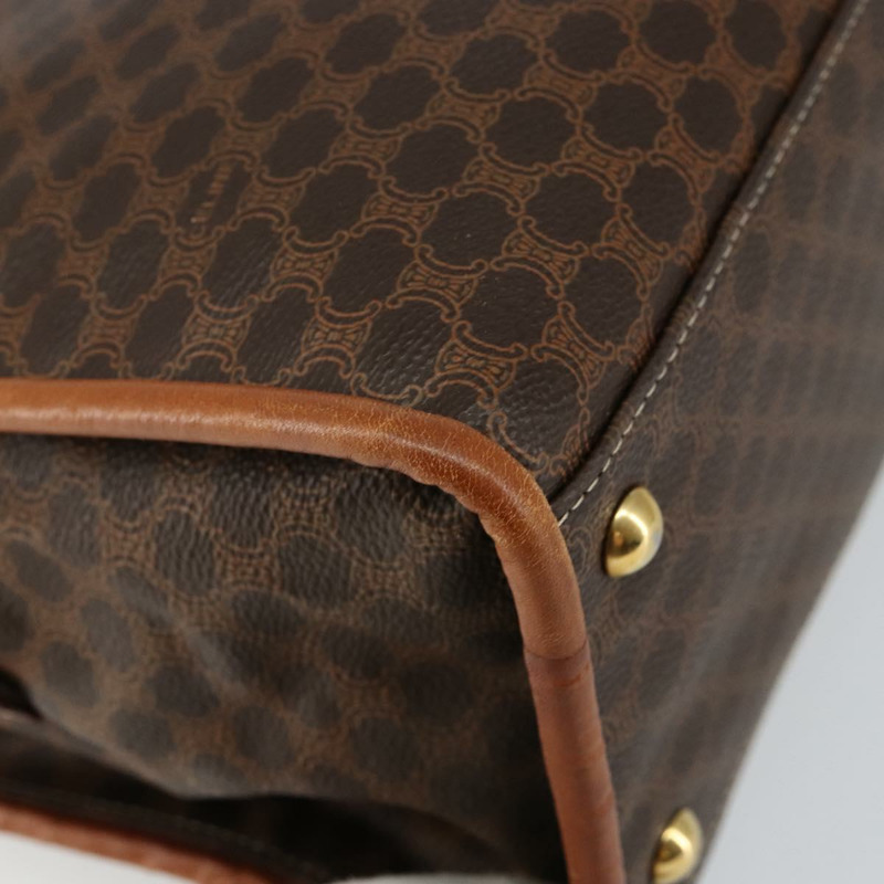 【日本直送】CELINE Macadam帆布手提包 PVC棕色金色 正品 146433-15
