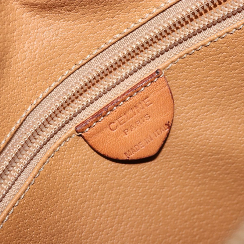 【日本直送】CELINE Macadam帆布手提包 PVC棕色金色 正品 146433-17