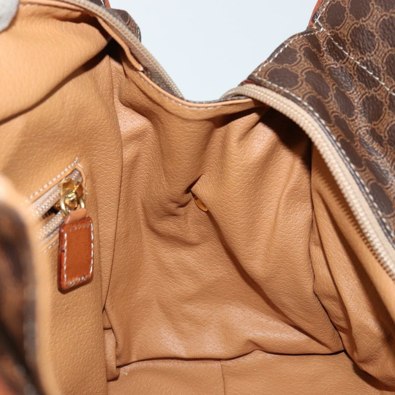 【日本直送】CELINE Macadam帆布手提包 PVC棕色金色 正品 146433-18