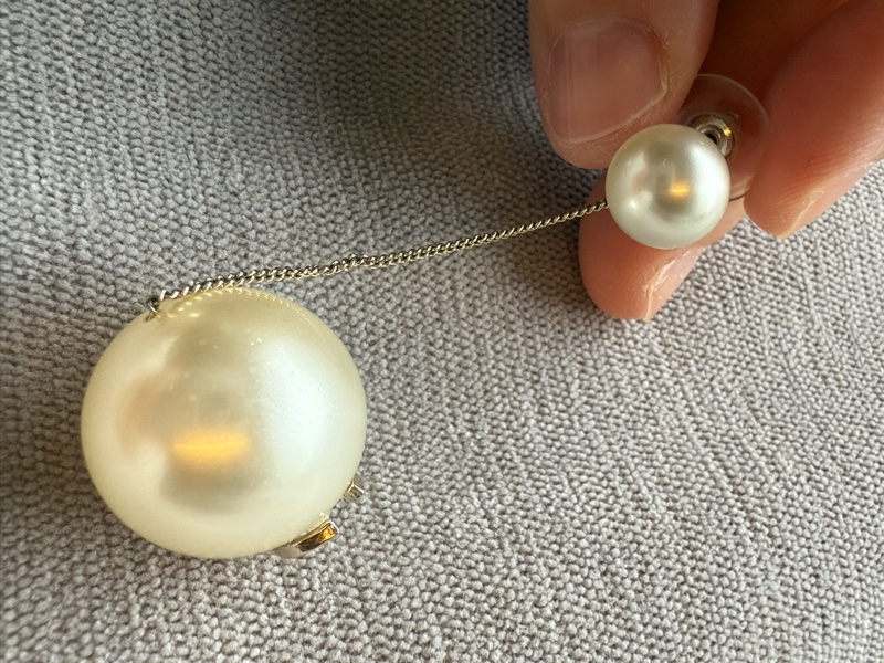 經典珍珠香奈兒耳環-21