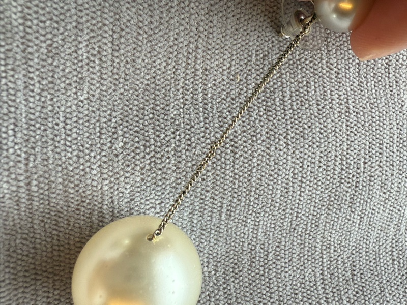 經典珍珠香奈兒耳環-22