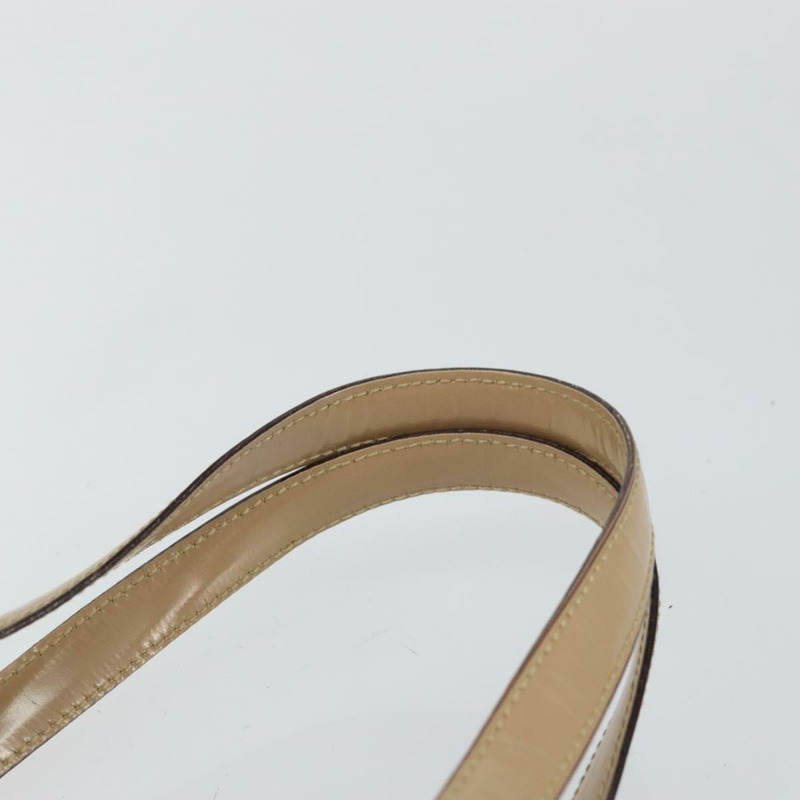 【日本直送】PRADA 手提包 漆皮 米色 銀色 正品 BA6605-7