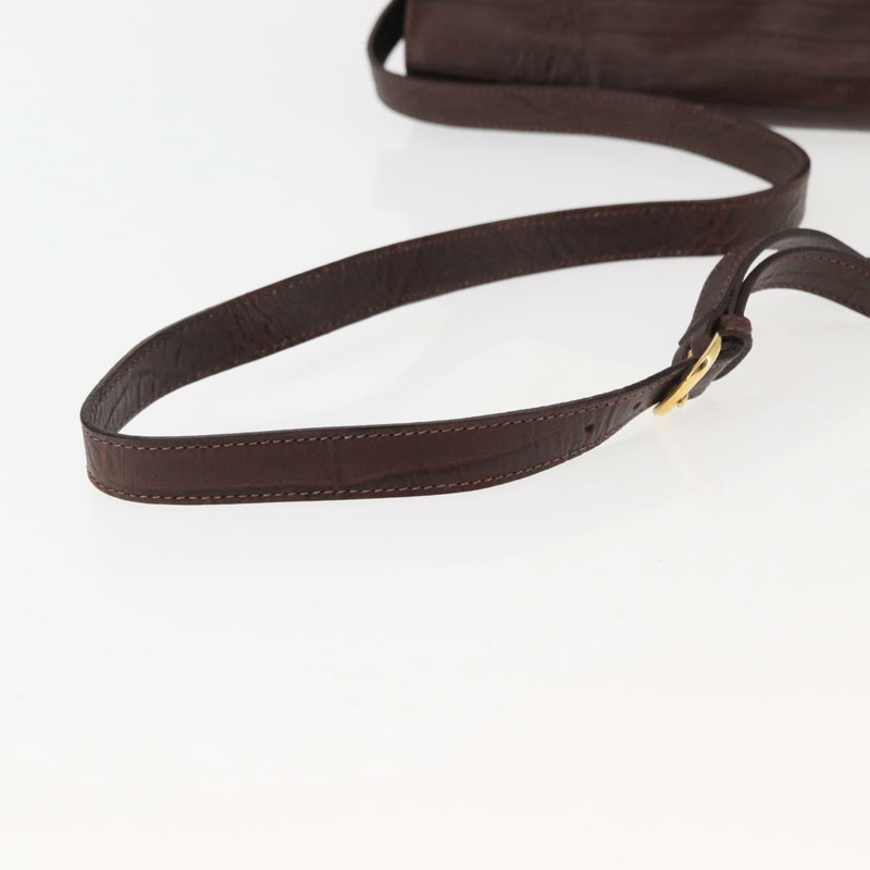 【日本直送】VALENTINO 壓花肩背包 絨面革 棕色 金色 正品 BA6617-6