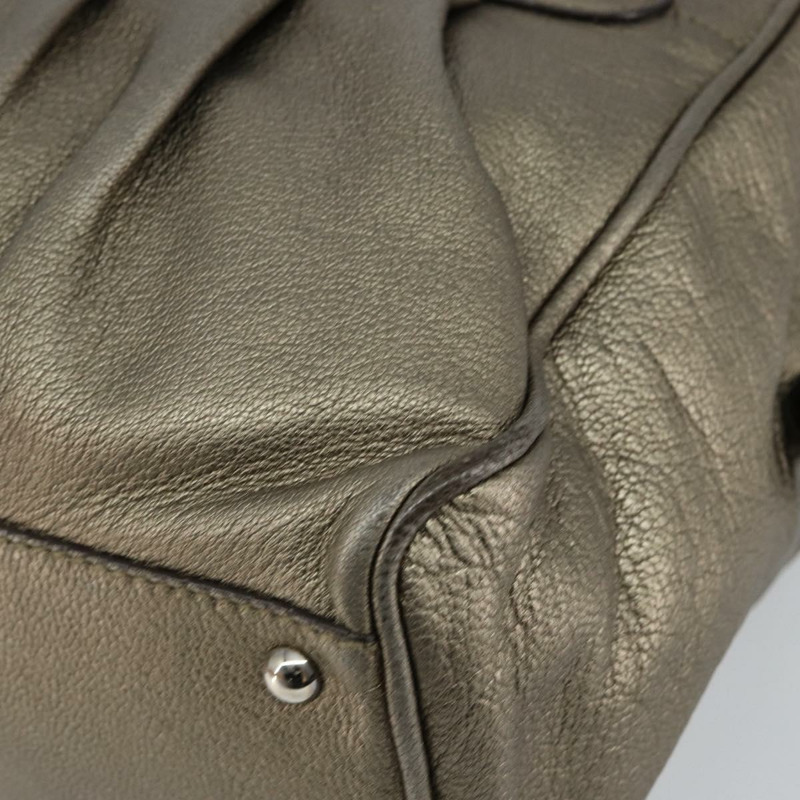 【日本直送】Salvatore Ferragamo Gancini 手提包 皮革 金銀色 正品 BA6588-8