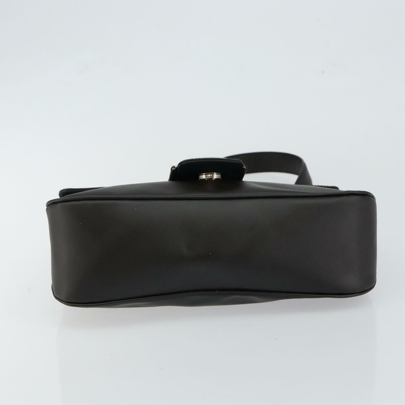 【日本直送】Salvatore Ferragamo Vala 單肩包,黑色銀色皮革,正品 BA6586-4