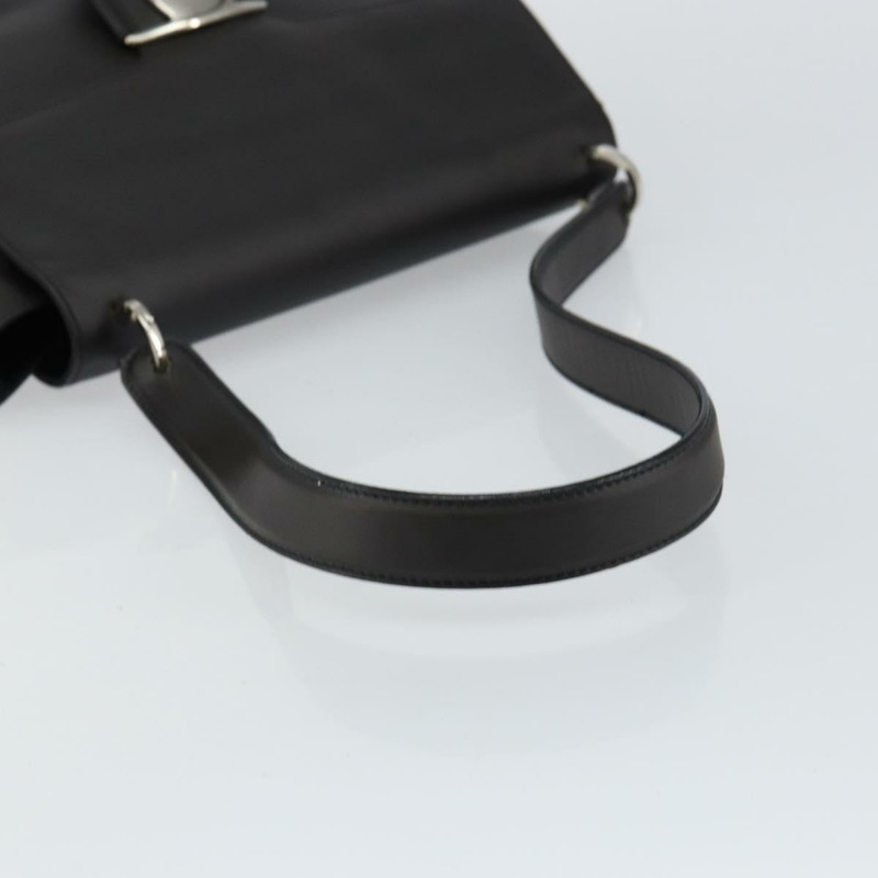 【日本直送】Salvatore Ferragamo Vala 單肩包,黑色銀色皮革,正品 BA6586-6