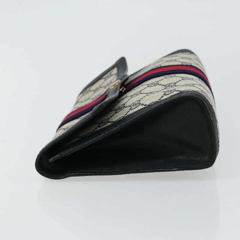 【日本直送】GUCCI GG Supreme Sherry Line 手拿包 PVC 海軍藍/金色 89 01 006 正品 BA6557-3