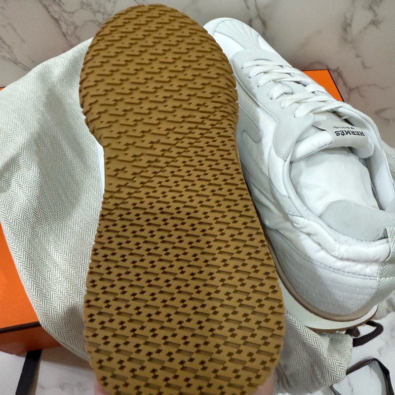 💖Hermes Jet 運動鞋 德訓鞋 男鞋💖 白色 42.5號 全新-6