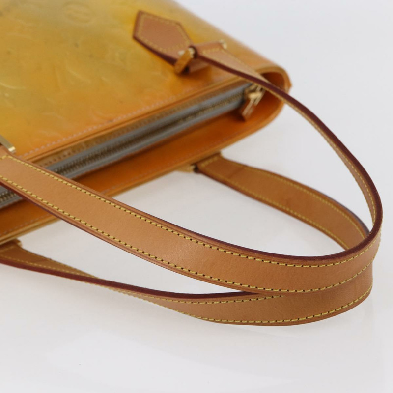 【日本直送】路易威登 Monogram Vernis Houston 手提包 灰色 M91053 LV 正品 BA6519-6