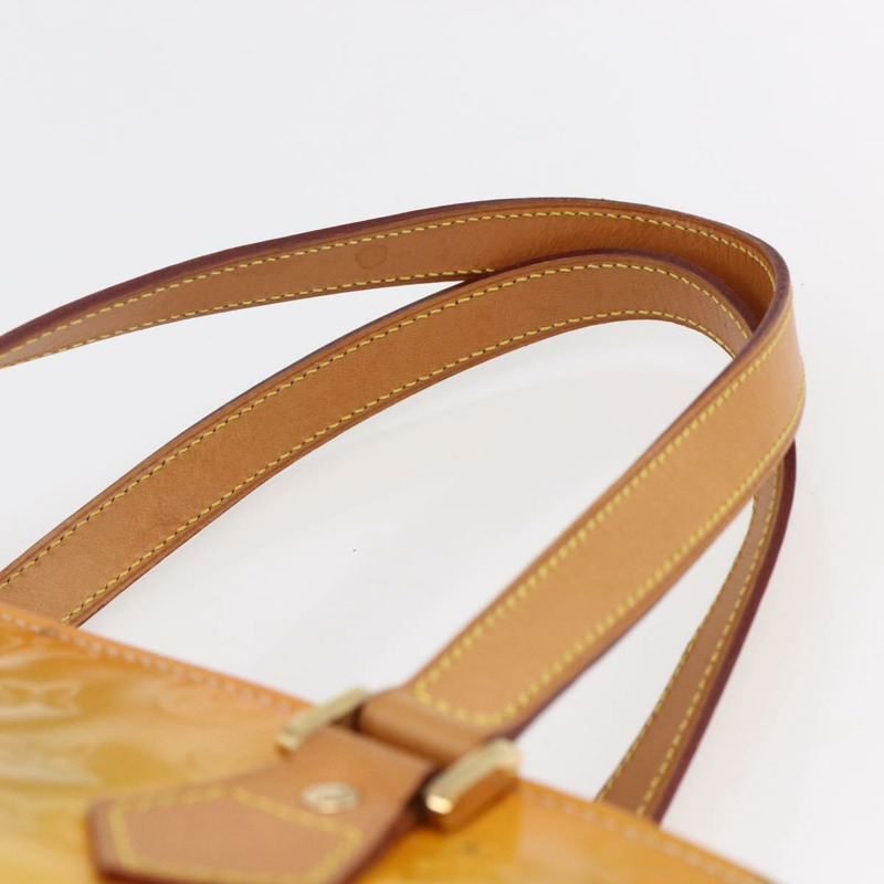 【日本直送】路易威登 Monogram Vernis Houston 手提包 灰色 M91053 LV 正品 BA6519-7