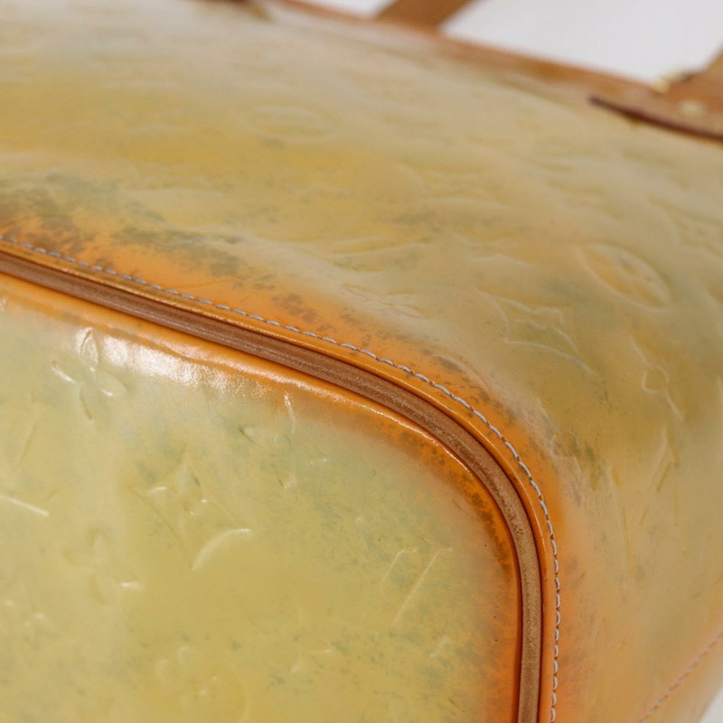 【日本直送】路易威登 Monogram Vernis Houston 手提包 灰色 M91053 LV 正品 BA6519-8