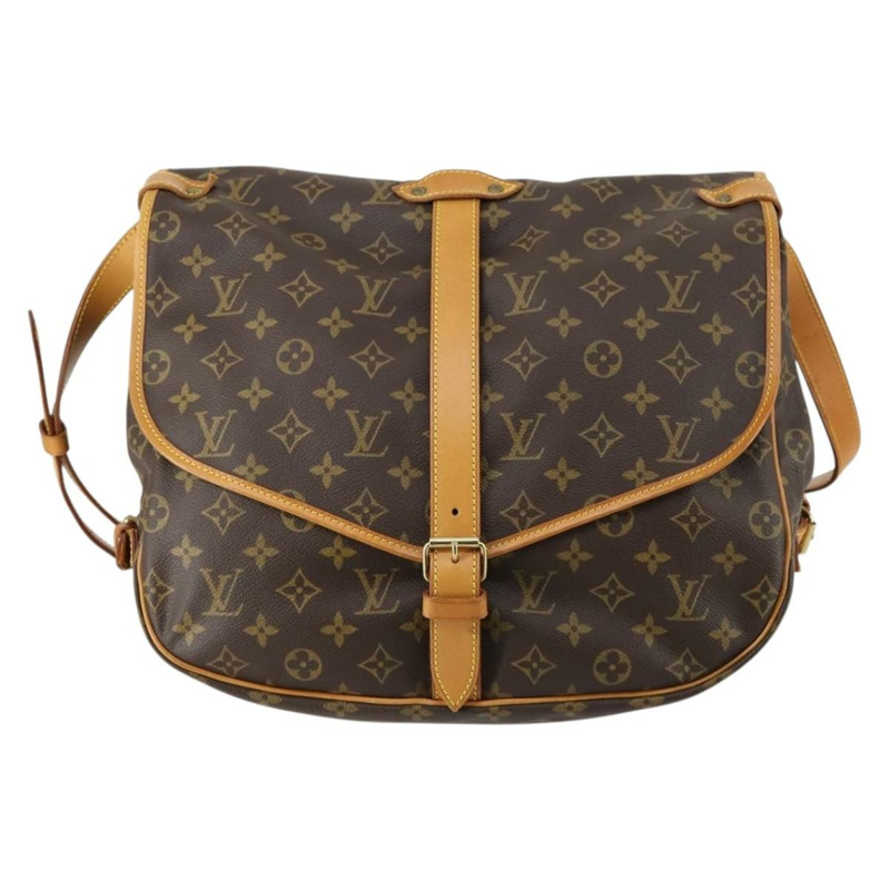 【日本直送】路易威登 Monogram Saumur 35 肩背包 M42254 LV Auth 142507-12