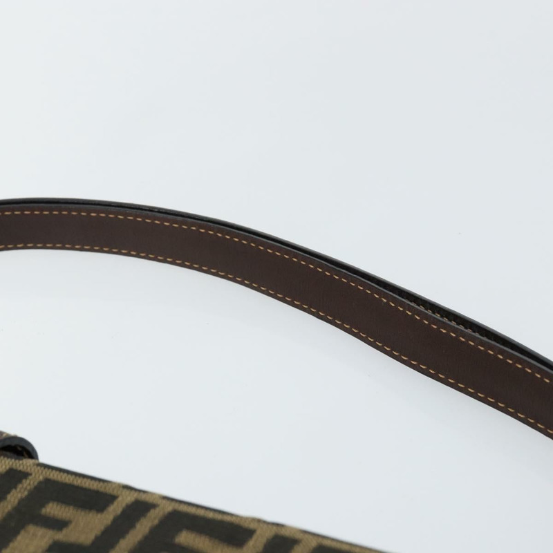 【日本直送】FENDI Zucca 帆布單肩包棕正品 142559-7