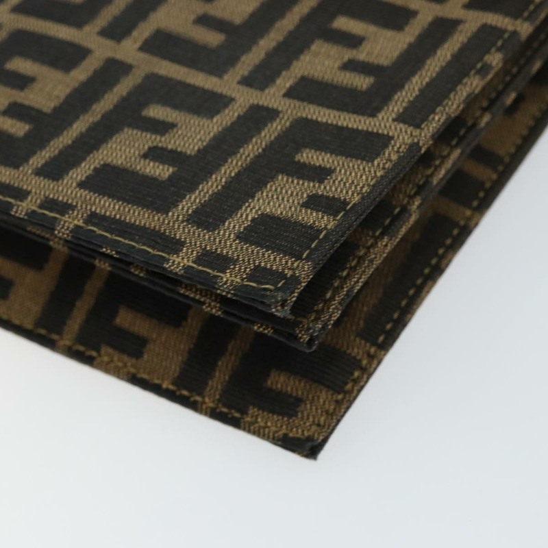 【日本直送】FENDI Zucca 帆布單肩包棕正品 142559-13