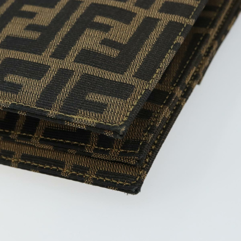 【日本直送】FENDI Zucca 帆布單肩包棕正品 142559-14