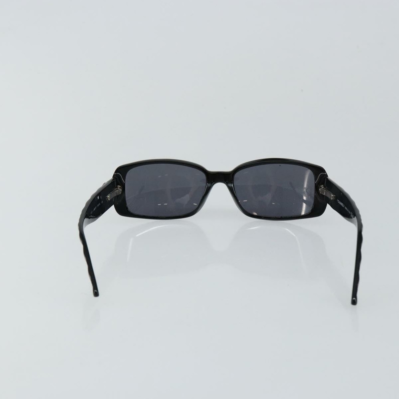 【日本直送】香奈兒 COCO 標誌山茶花太陽眼鏡，黑色塑膠材質，CC 認證 am9311-2