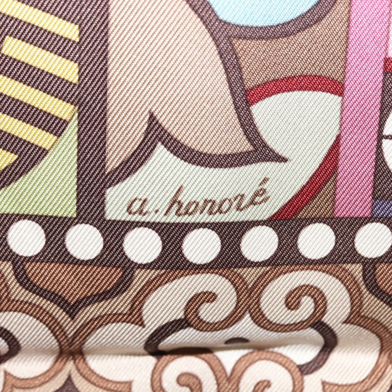 【日本直送】HERMES Carre 90 圍巾 LA FEMME AUX SEMELLES DE VENT 絲綢粉紅正品 am9373-5