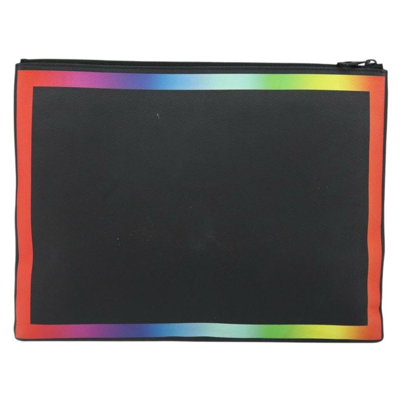 【日本直送】路易威登 Taiga 彩虹鏈條手拿包 A4 黑色 M30347 LV 正品 146128-1