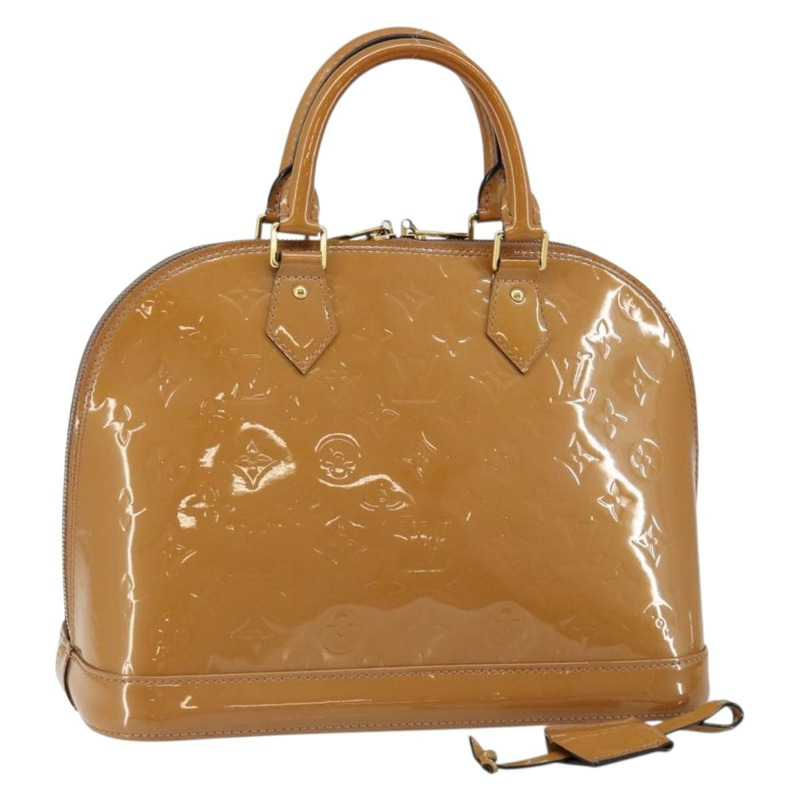 【日本直送】路易威登 Monogram Vernis Alma PM 手提包 米色 M90170 LV 正品 146112-0