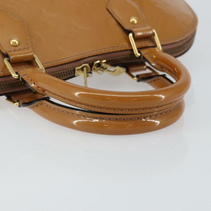 【日本直送】路易威登 Monogram Vernis Alma PM 手提包 米色 M90170 LV 正品 146112-6