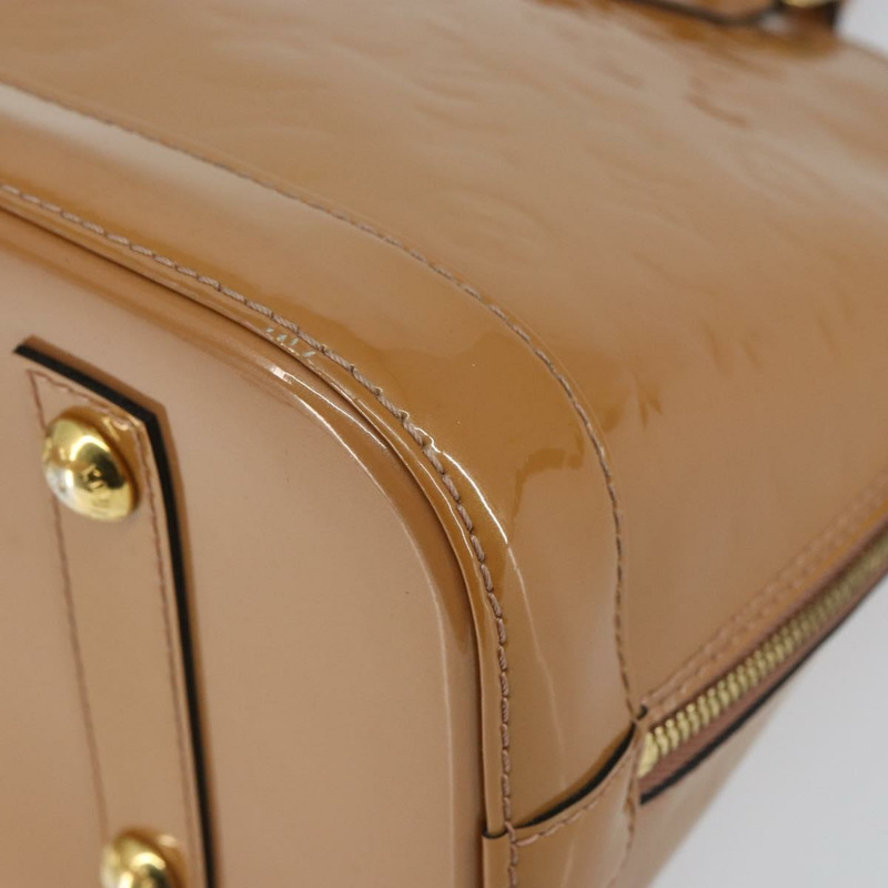 【日本直送】路易威登 Monogram Vernis Alma PM 手提包 米色 M90170 LV 正品 146112-8