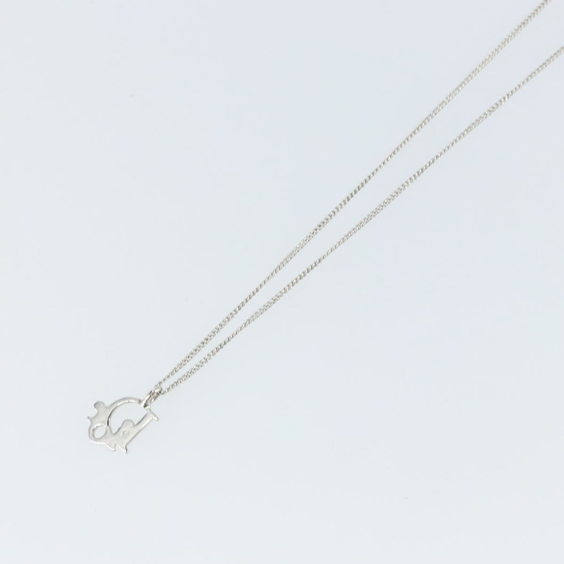 【日本直送】Christian Dior 項鍊 金屬 銀色 Auth sw1625-9