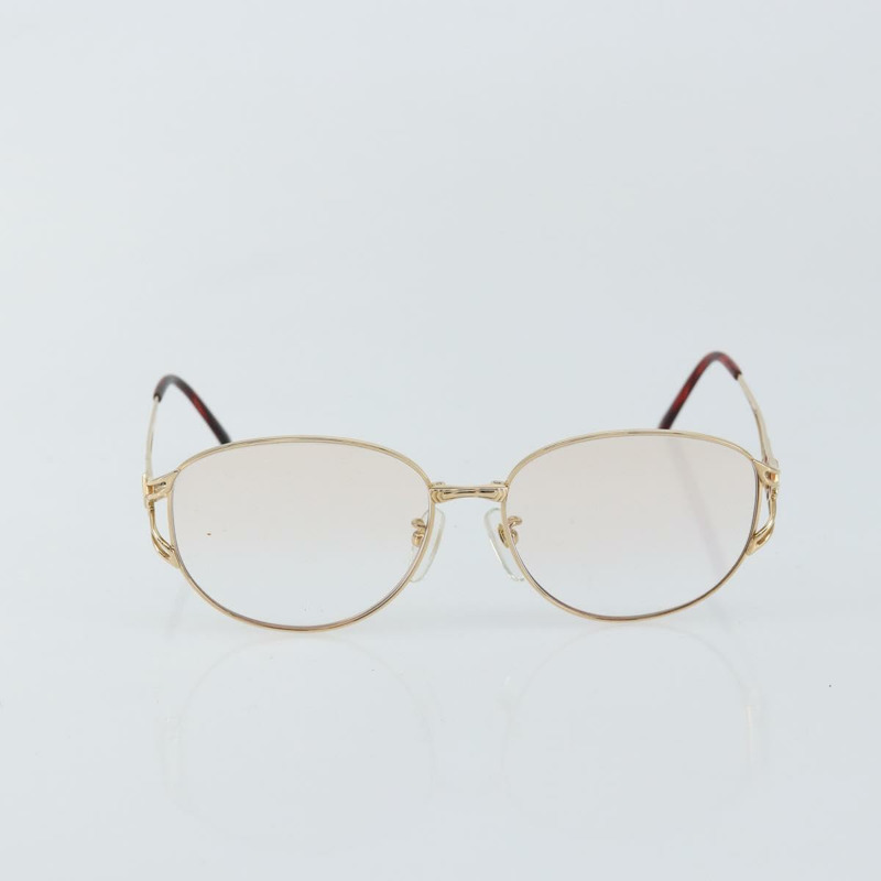 【日本直送】聖羅蘭 (SAINT LAURENT) 金色金屬眼鏡 Auth SW1682-12