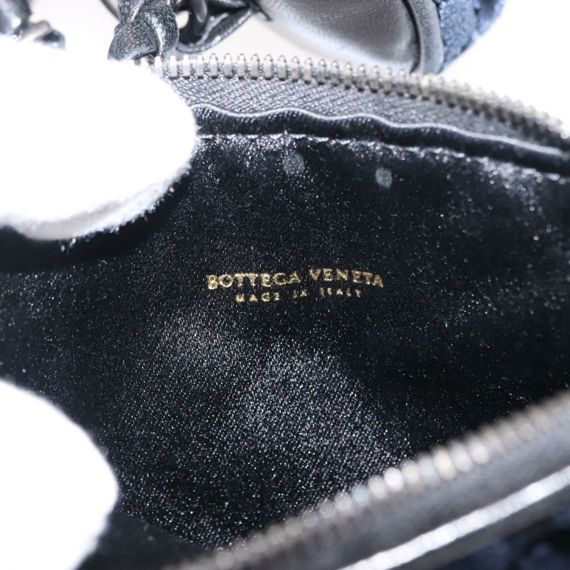 【日本直送】BOTTEGAVENETA 4鉤皮革海軍藍手拿包 Auth bs29559-9