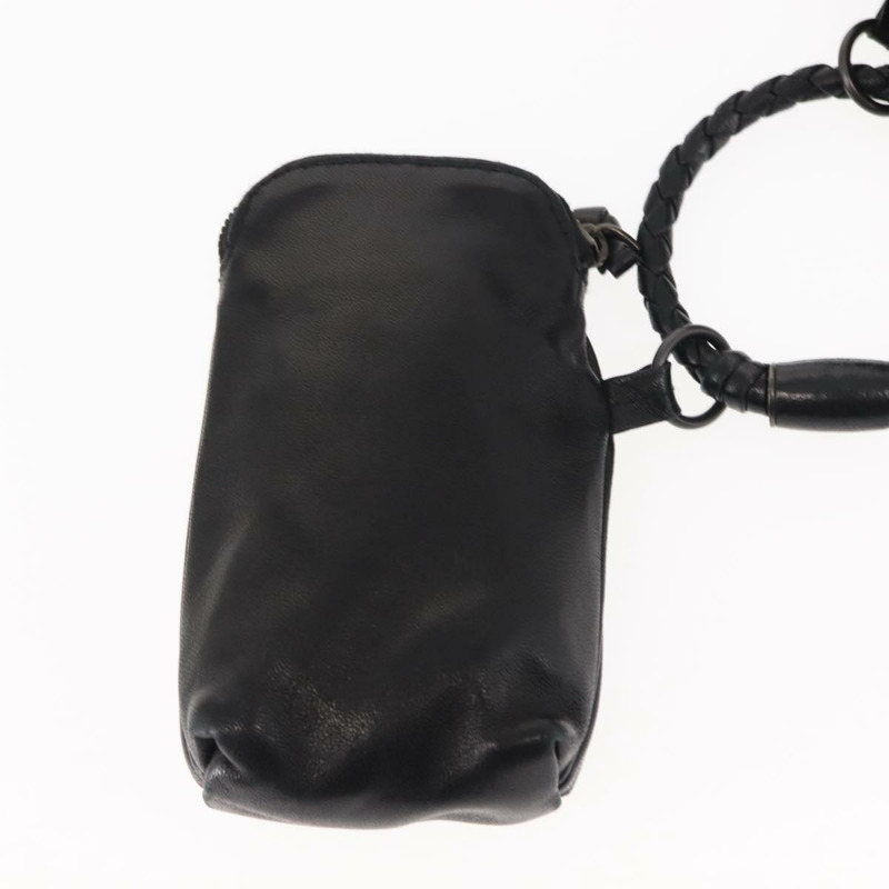 【日本直送】BOTTEGAVENETA 4鉤皮革海軍藍手拿包 Auth bs29559-15