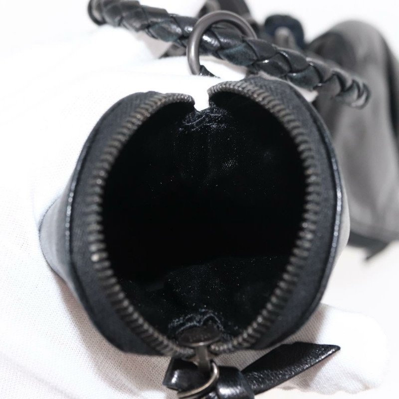 【日本直送】BOTTEGAVENETA 4鉤皮革海軍藍手拿包 Auth bs29559-16