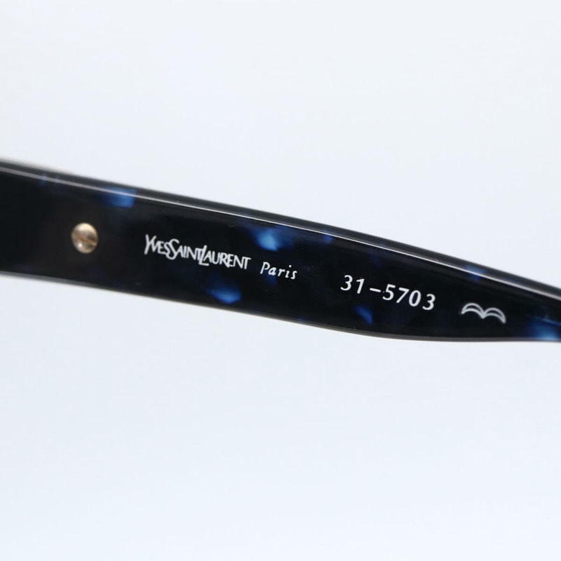 【日本直送】聖羅蘭 (SAINT LAURENT) 太陽眼鏡 塑膠 藍色 Auth bs29545-8