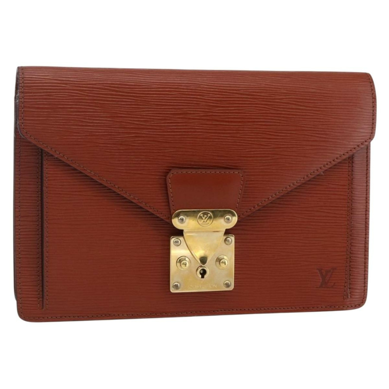 【日本直送】路易威登 Epi Serie Dragonne 手拿包肯亞棕色 M52613 LV 正品 th6396-0