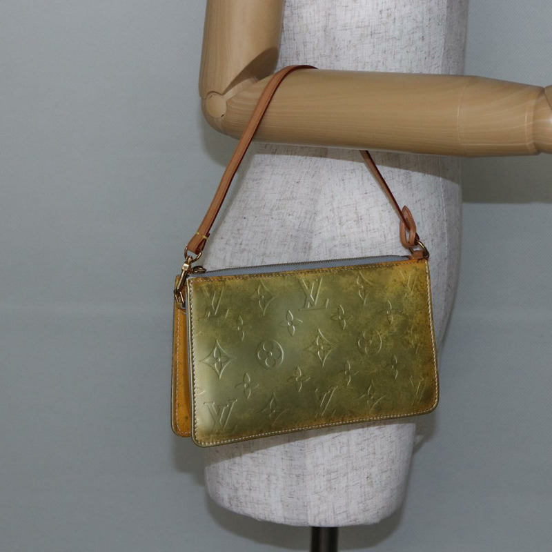 【日本直送】路易威登 Monogram Vernis Lexington 灰色配件包 M91056 正品 th6444-20