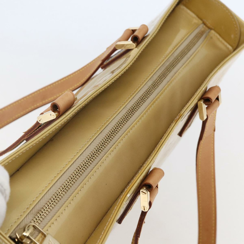 【日本直送】路易威登 Monogram Vernis Columbus 手提包 米色 M91023 LV 正品 ep11155-5