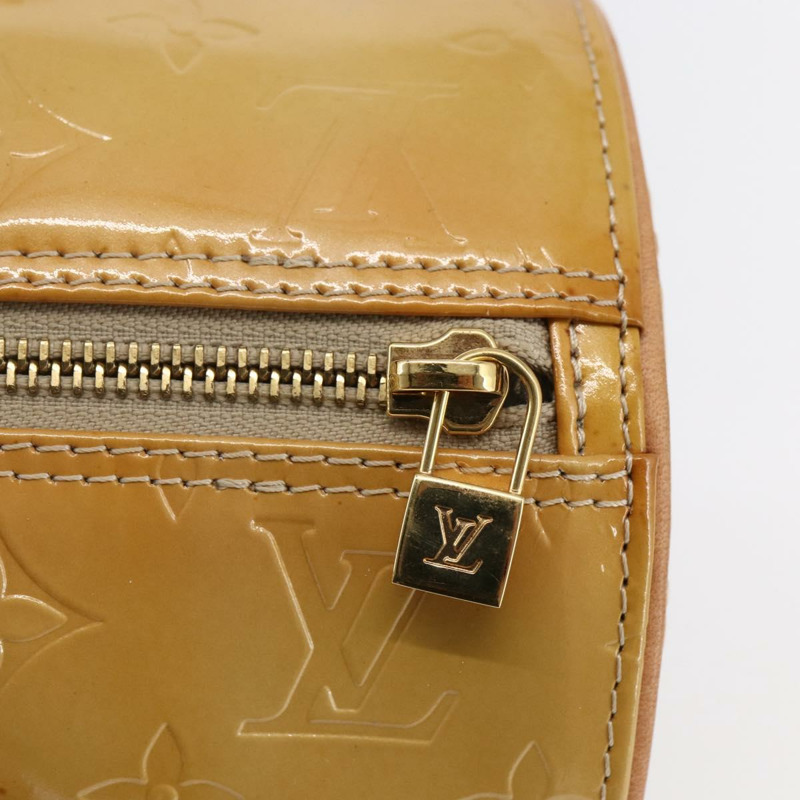 【日本直送】路易威登 Monogram Vernis Bedford 手提包 米色 M91006 LV 正品 ep11091-16