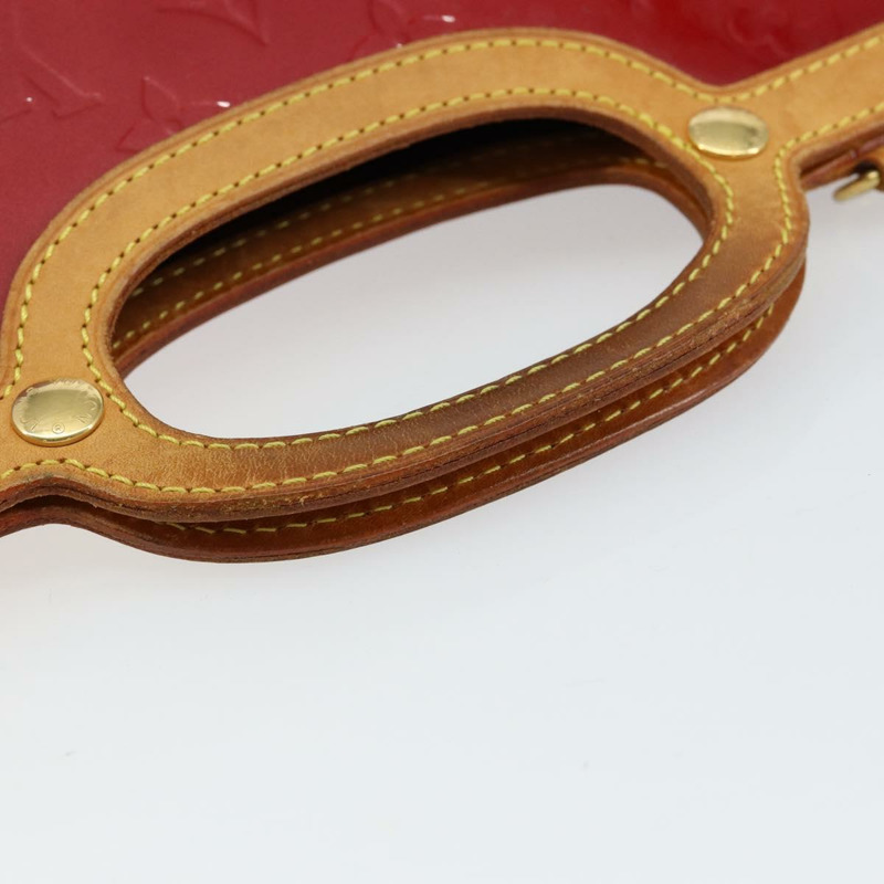 【日本直送】路易威登 Monogram Vernis Roxbury Drive 手提包 2way 紅色 M91987 LV Auth ep10983-6