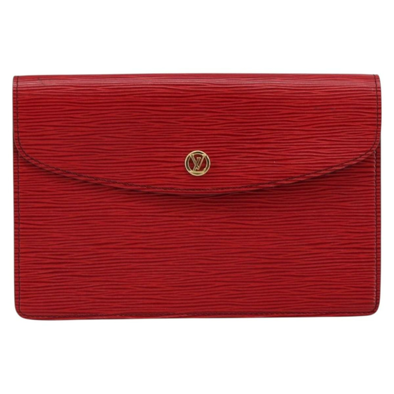 【日本直送】路易威登 Epi Montaigne 23 手拿包 紅色 M52667 LV 正品 ep11175-12