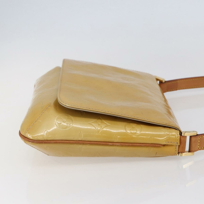 【日本直送】路易威登 Monogram Vernis Thompson Street Bag 米色 M91301 LV Auth ep11129-3