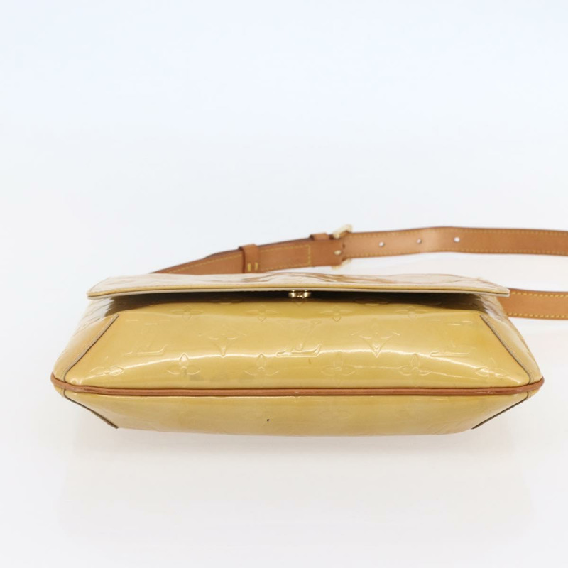 【日本直送】路易威登 Monogram Vernis Thompson Street Bag 米色 M91301 LV Auth ep11129-4