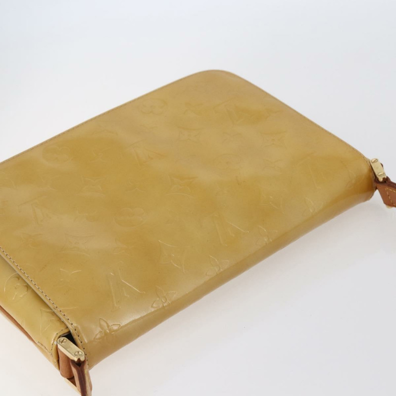 【日本直送】路易威登 Monogram Vernis Thompson Street Bag 米色 M91301 LV Auth ep11129-5