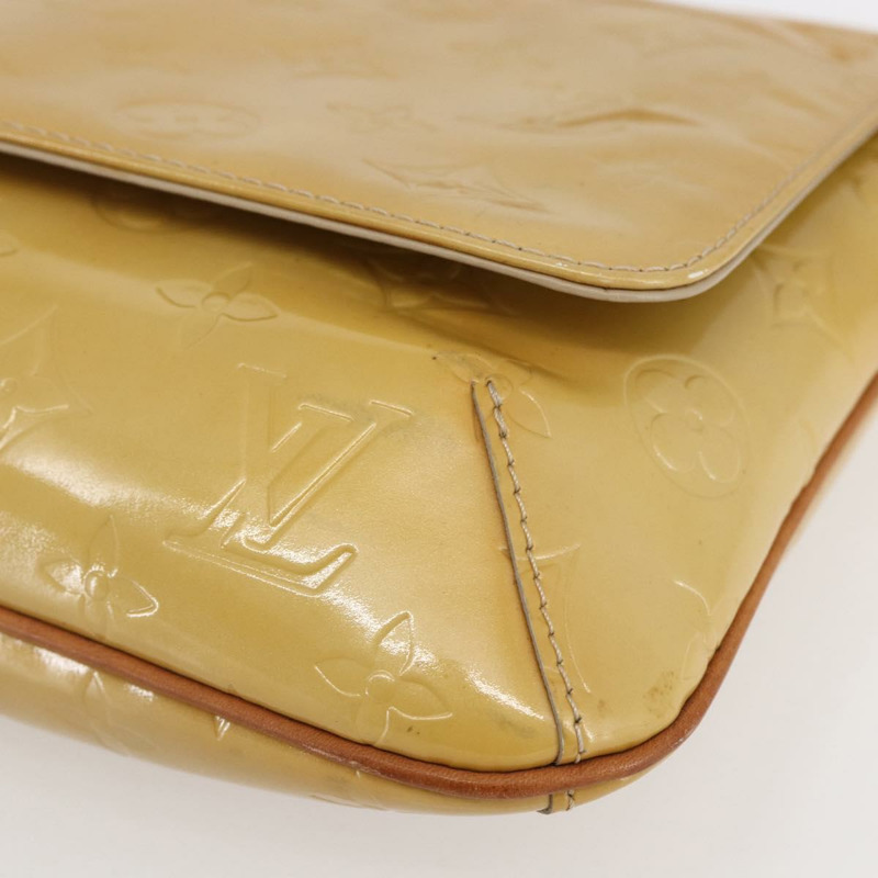 【日本直送】路易威登 Monogram Vernis Thompson Street Bag 米色 M91301 LV Auth ep11129-8