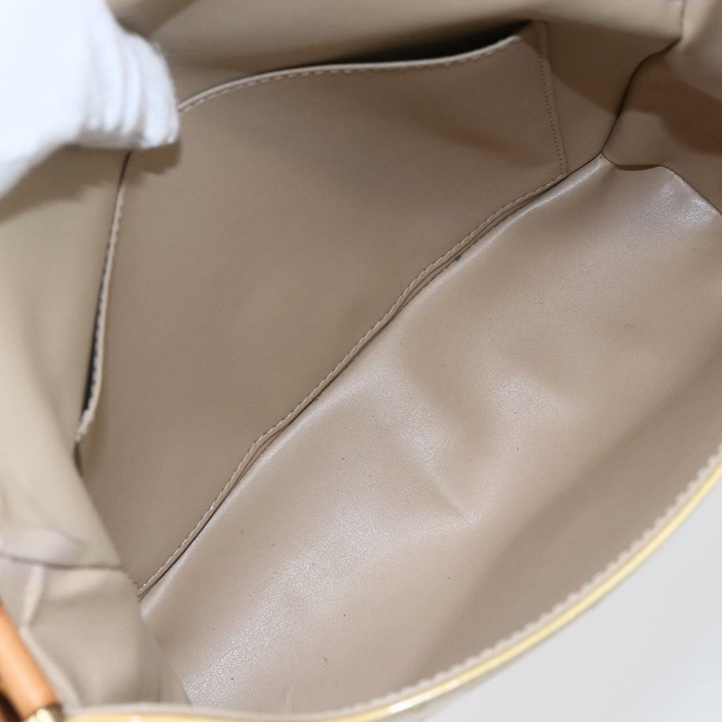 【日本直送】路易威登 Monogram Vernis Thompson Street Bag 米色 M91301 LV Auth ep11129-10